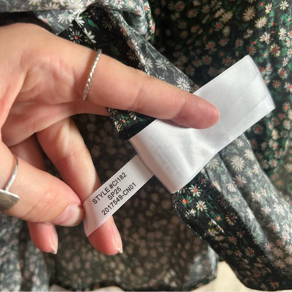 J. Crew Delilah Dress In Liberty Marguerite Fabric Floral Mini Short NWT Size S - Picture 7 of 7